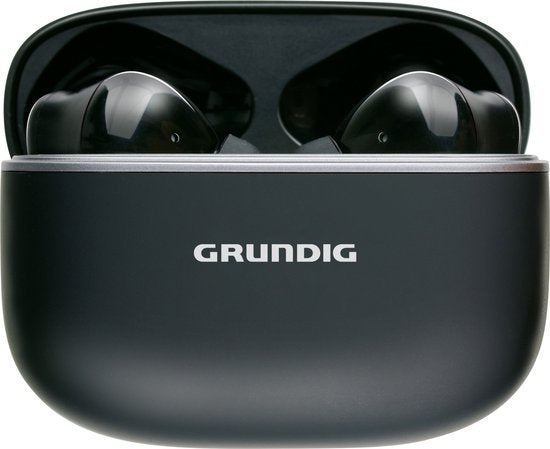 Écouteurs sans fil Grundig - Écouteurs Bluetooth - Suppression du bruit ANC+ENC - Écouteurs sans fil - Étui de chargement avec affichage LED - BT 5.3 - Autonomie de 25 heures