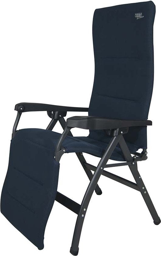 Crespo Relaxchair - AP/242 - Air-Deluxe - Ergonomique et pliable - Avec oreiller - Bleu