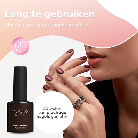 Moods Gellac 6-Piece Set - Gel Nail Polish Starter Pack - Vernis à ongles en gel - 8ML - Natural Harmony - Gellac - Nails - Chic Colours