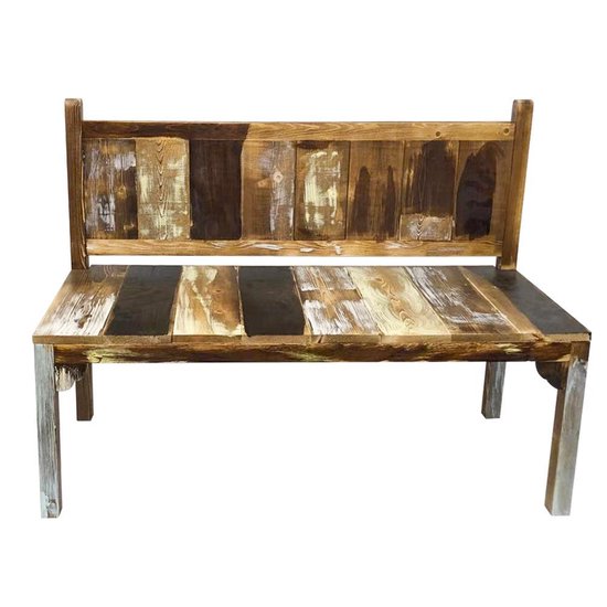 banc d'enfant jardin Scrapie recyclé scrapwood scrapwood design style 100 cm de large