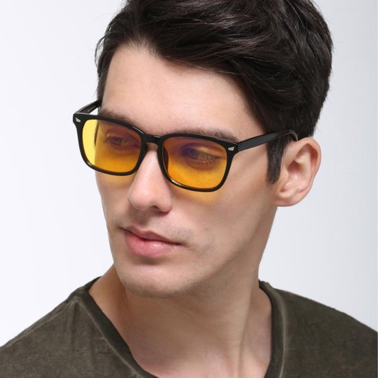 Lunettes de nuit VAIVE pour la conduite de nuit - Conduite sûre - Lunettes de nuit - Lentilles de nuit - Lunettes de nuit pour voiture ou moto - Lunettes de voiture