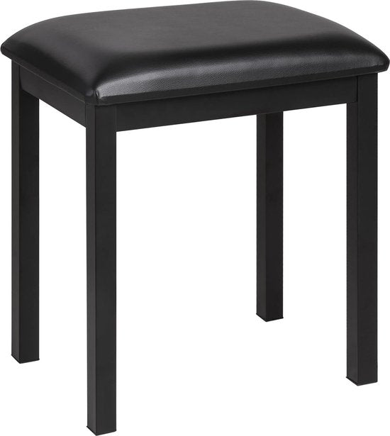Finesse Piano Stool - Steel - with Cushion - Piano bench - Piano chair - Black