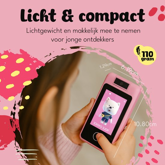 Denver Lecteur MP3/MP4 - Enfants - Jeux - Appareil photo - Enregistreur vocal - KMP284