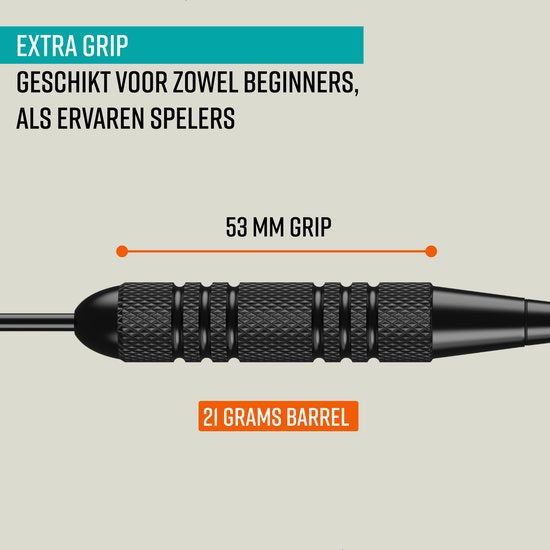 Fléchettes NAPI - 3 Fléchettes (40 pièces) - Fléchettes 23/25 Grammes - Fléchettes en laiton de première qualité - Pointes en acier - Comprend les fléchettes et l'étui.