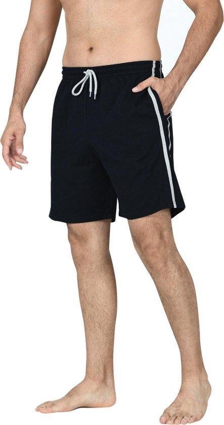 Comfort Essentials - Shorts pour hommes - 2 packs - Noir/Gris - M