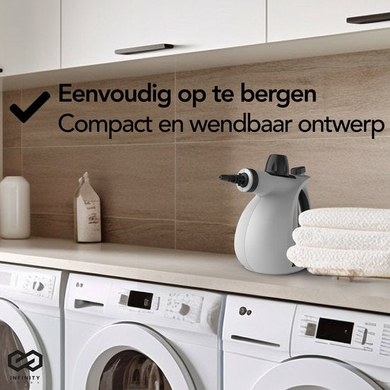 Infinity Goods Nettoyeur vapeur - Nettoyeur vapeur à main - Nettoyeur de taches - Sol, salle de bain, cuisine - Nettoyeur de tapis - 1050w