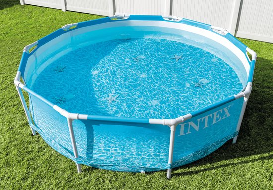 Intex Beachside Metal Frame™ Pool - Piscine instantanée - Ø 305 x 76 cm