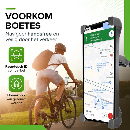 iSetchi Support de téléphone - Vélo et scooter - Anti-chocs