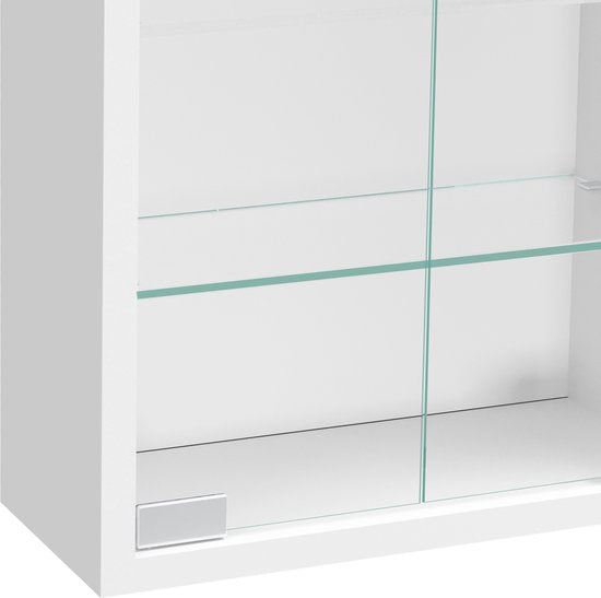 Vitrine murale suspendue debout - 30 x 60 x 13 cm