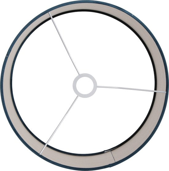 Steinhauer Abat-jour velours bleu Ø40cm