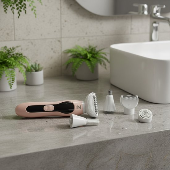 Rasoir pour femmes - Rasoir 5 en 1 - Maillot - Aisselles - Jambes - Poils du visage - Tondeuse pour le nez - Zeri