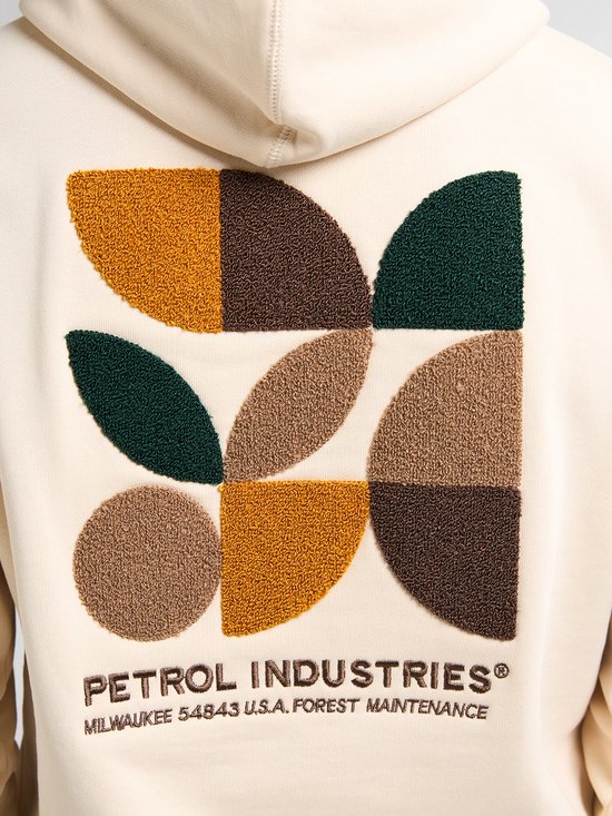 Petrol Industries - Sweat à capuche à imprimé dorsal Sparta pour homme - Jaune - Taille XL