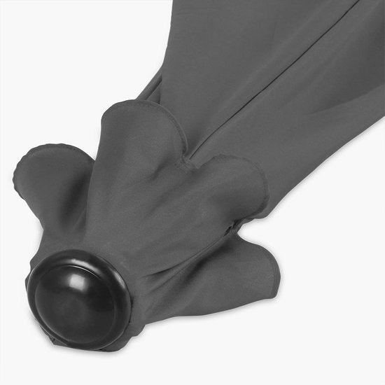 Parasol de balcon - Modèle semi-circulaire - Anthracite
