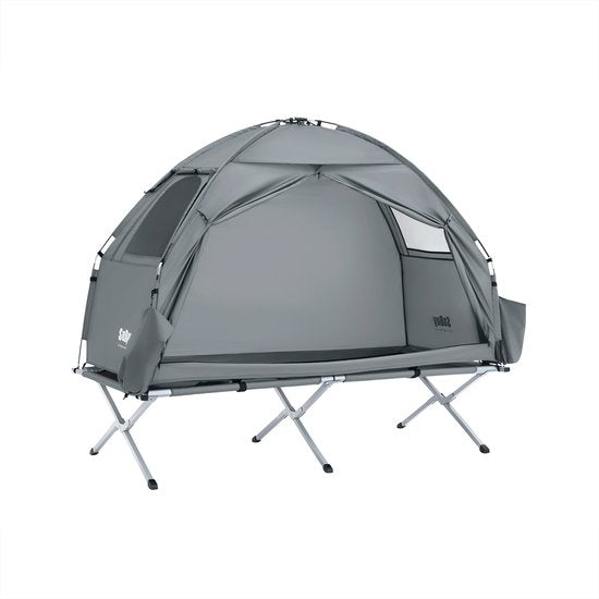 SoBuy OGS32-II-HG Tente de camping gonflable - Textile gris 193x161cm