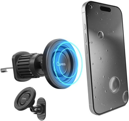 CarMe Phone Holders Car - MagSafe Car Holder - Includes 2 Holders - Magnetic - Suitable for MagSafe - GSM Holder Car - Black