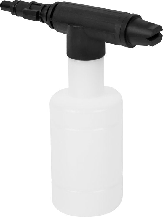 VONROC Accu nettoyeur haute pression 20V - 24bar - 198 l/h - Inclus tuyau d'aspiration de 5m, bouteille de détergent et buse ajustable - Inclus batterie 2.0Ah et chargeur rapide