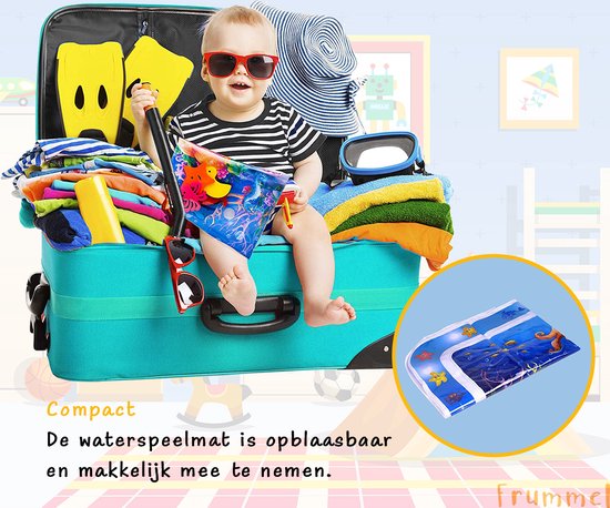 Frummel Water Playmat Baby - Matelas d'eau - Matelas de jeu - Gonflable - Jouets d'eau pour bébé - Cadeau de maternité - Octopus