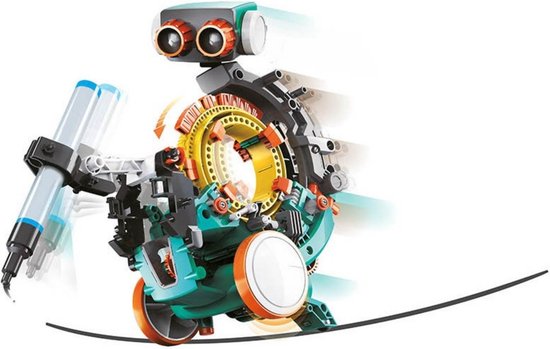 Robot de codage éducatif, kit de construction 5-en-1, robot, apprendre à programmer, jouets de construction STEM, apprendre les bases de la programmation, sans ordinateur ni application