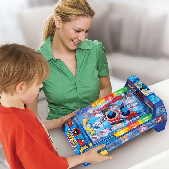 A Ambassador® Sonic Pinball - Arcade Pinball - Mini Pinball - Machine de jeu - Compteur de score - Table Top - Adultes - Jeux pour enfants - The Big Toy Book 2025