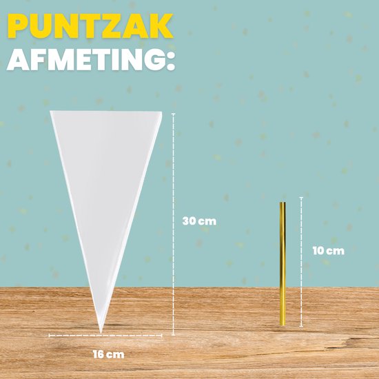 Feestio Sacs de partage Gourmet Bag - 200 pièces - Sacs de bonbons - Sacs de friandises Fête d'enfants - Sacs en cellophane transparents - Sacs cadeaux - Sac de bonbons