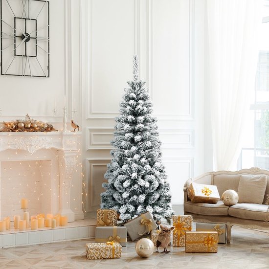 Coast Artificial Christmas Tree - White Snowy - AVEC Aiguilles PVC Premium - 135cm