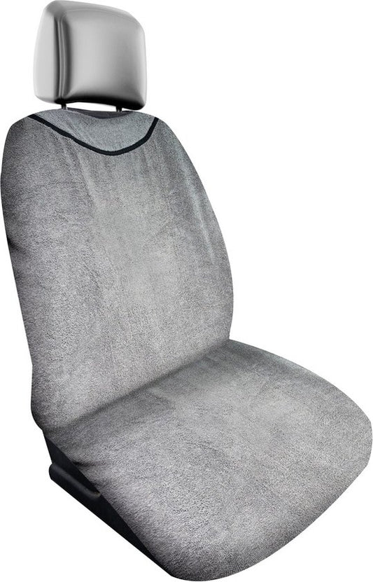 Housse de siège auto Dunlop Terry - Lavable en machine - Gris - 130 x 70 cm