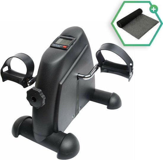 Vélo de chaise Dreaver - Ecran LCD - Tapis antidérapant inclus - Vélo de bureau - Vélo d'exercice - Deskbike - Mini vélo d'exercice - Pédalier - Fitness