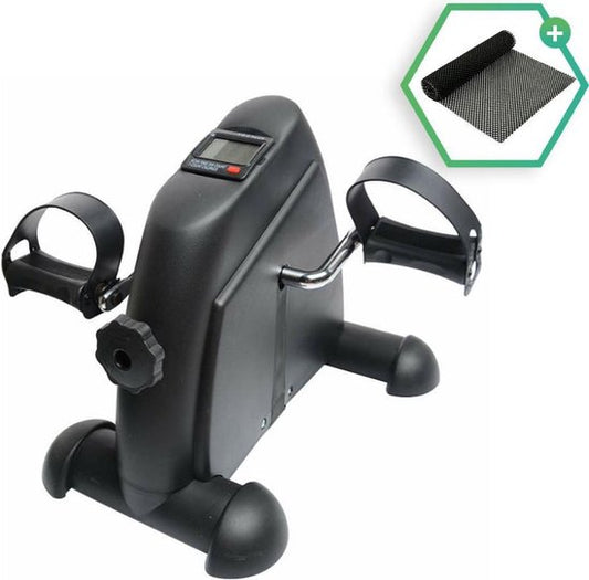 Vélo de chaise Dreaver - Ecran LCD - Tapis antidérapant inclus - Vélo de bureau - Vélo d'exercice - Deskbike - Mini vélo d'exercice - Pédalier - Fitness
