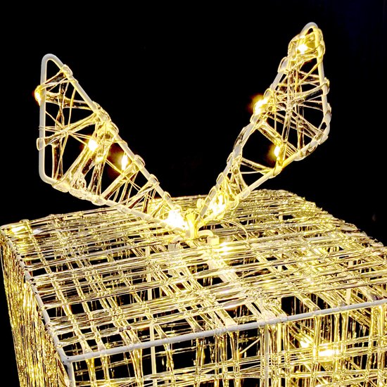 Nampook SET van 2 verlichte Geschenkdozen - 30 LED - 15 cm Hoog