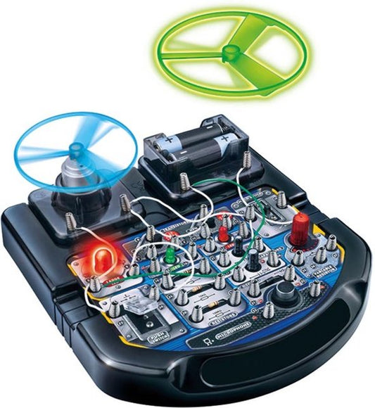 Velleman Kit de projet électronique pour les enfants de 8 ans et plus, explore les bases de l'électronique avec 18 expériences passionnantes, éducatives et interactives, LED, ventilateur et son.