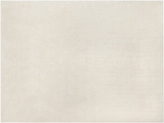 tectake® Tapis à poils courts - 120 x 170 cm - Crème - Tapis pour le salon, la chambre à coucher, la salle à manger - Facile d'entretien et lavable - Sous-couche antidérapante - Antiallergique - Diverses tailles et couleurs