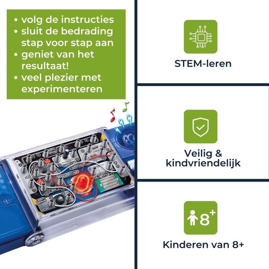 Velleman Kit de projets électroniques - 8 expériences - LED & musique
