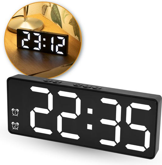 Réveil Numérique LED Nuvance – Horloge Digitale Moderne pour Enfants et Adultes