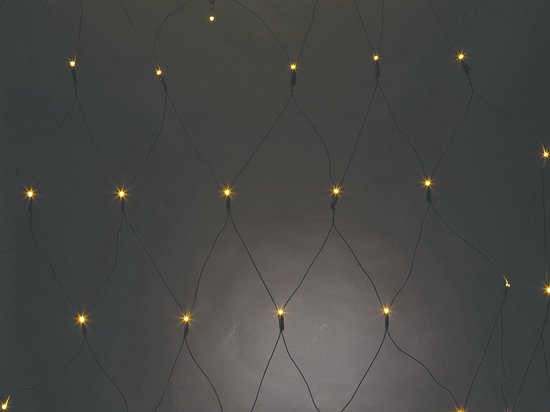 Filet lumineux Vellight SPIKA 2x2 m, blanc chaud, économe en énergie et adapté à une utilisation intérieure et extérieure, idéal pour les fêtes, la décoration et Noël
