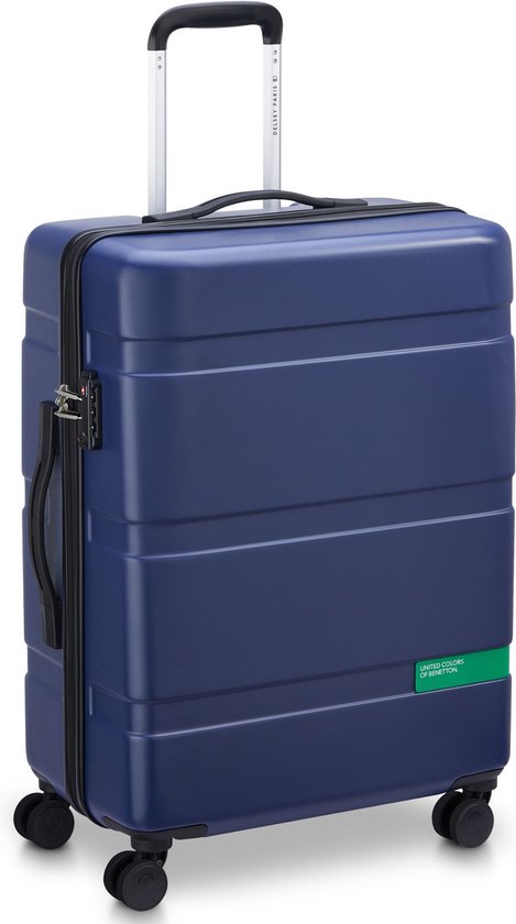 Delsey Paris x United Colors of Benetton - Set de valises Now - 3 pièces - Bagage à main 34L + bagage à main 65L et 93L - Bleu