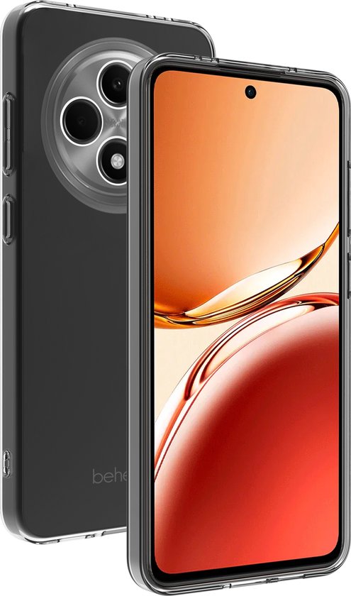 BeHello Oppo Reno12 F Case - Étui en gel mince - Étui souple en plastique pour Oppo Reno12 F - Transparent