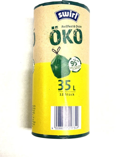 Sacs à ordures Swirl Öko-Reißfest & Tight with Drawstring 35L - 6x12 bags