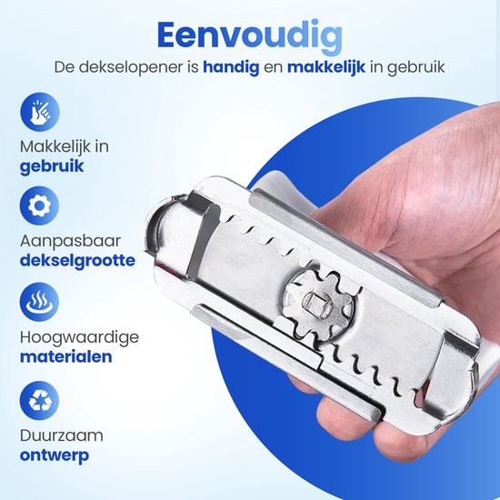 Techvavo® Pot Opener - Handy Opener For Pots - Ergonomic Lid Opener - Pot Opener - Kitchen Tools - Rheumatism Aids