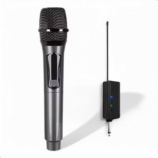 Tech Essentials® Ensemble de microphones sans fil - VHF - USB-C rechargeable - Plug & Play - Karaoké - Studio - Prise 3,5-6,3 mm - ASMR - Convient à Partybox