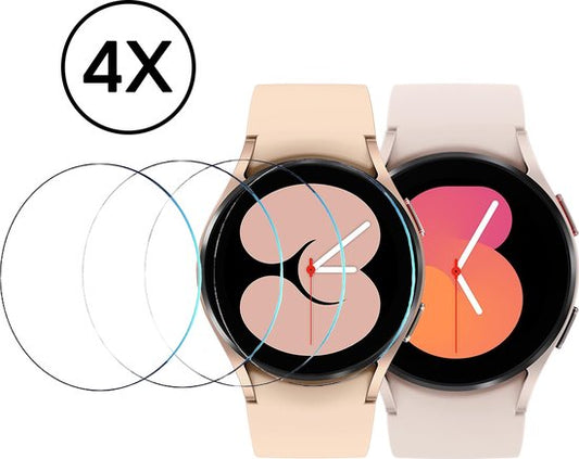 Protection d'écran pour Samsung Galaxy Watch 4 / 5 / 6 / 7 / 8 - 40mm Screen Protector - 4 Pieces - Podec
