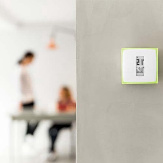 Netatmo Smart Thermostat Modulant - Thermostat intelligent pour le chauffage central - Fonctionne avec Google Home, Alexa & Apple Homekit - Sans fil - Blanc