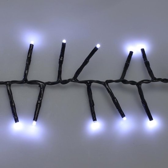 Maxi Cluster Christmas Lights - 800 led - 12m - (ice) white - Timer - Light functions -Outdoor-Indoor Memory