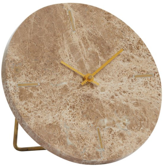 Light & Living - Horloge MORENO - 20x17x18cm - Marron