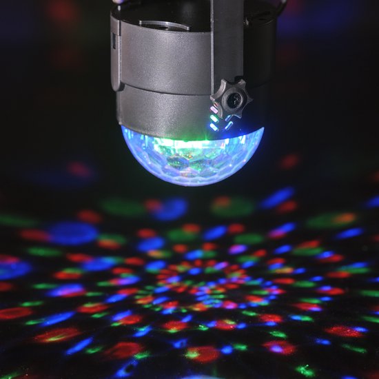 Denver Rotating Disco Light - LED - Discoball - Contrôlé par la musique - Télécommande - Adultes / Enfants - LDB318