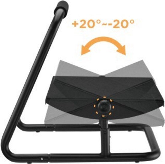 Tabouret de bureau ergonomique - repose-pieds - inclinable réglable en hauteur