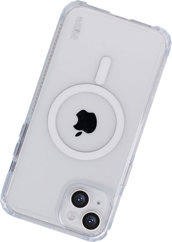 SoSkild Case iPhone 15 Plus MagSafe - Defend Heavy Impact Case - Étui magnétique Magsafe transparent - Transparent