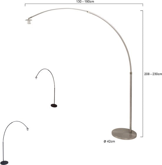 Lampadaire Steinhauer Gramineus - Noir