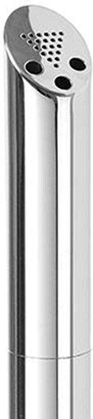 BRASQ Cendrier vertical en acier inoxydable d'une capacité de 2 litres Poteau pour fumeurs Colonne pour fumeurs - 21x21x92 cm - Cendrier vertical pour l'intérieur et l'extérieur