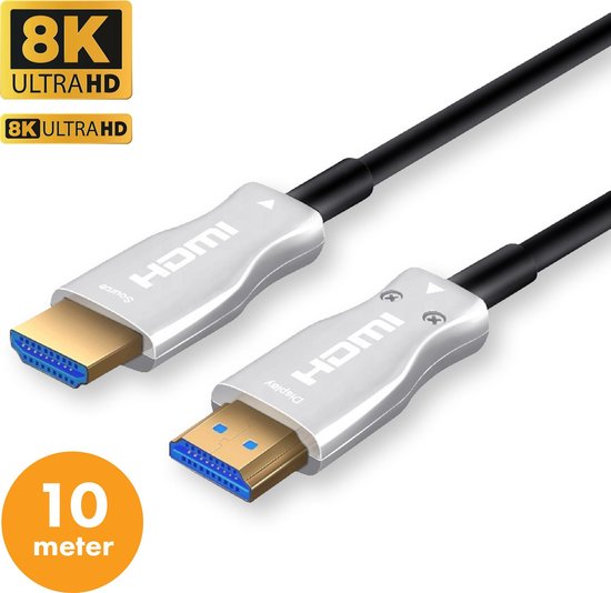 Drivv. Premium HDMI Cable 2.1 - AOC - Câble HDMI 10 mètres - Ultra HD High Speed 8K - Convient à Xbox Series X & PS5 - HDMI 2.1