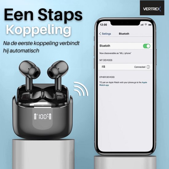 Vertrex Sounds Pro-3 Bluetooth Earbuds with Noise Cancelling - Ecouteurs sans fil - Ecouteurs sans fil